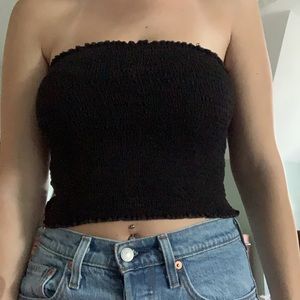 PacSun Smocked Black Tube Top